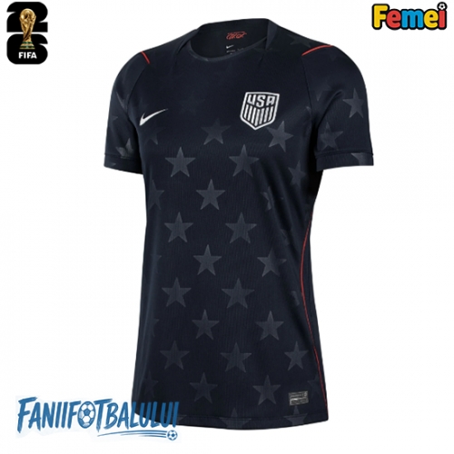 Statele Unite Echipament de Fotbal Replică Mondial 2026 Femei Deplasare Statele Unite Echipament de Fotbal Replică Mondial 2026 Femei Deplasare